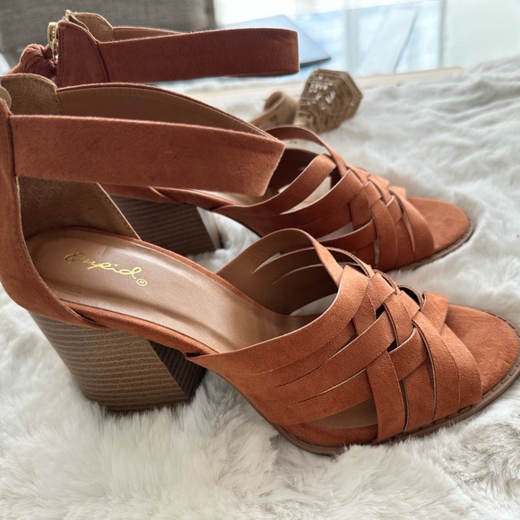 Qupid Shoes - QUPID high-heeled huaraches in size 8 new